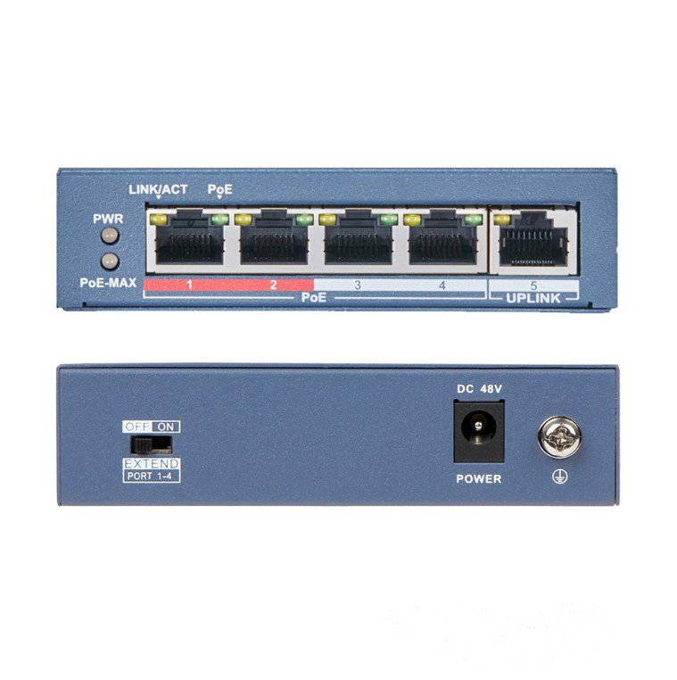 Hikvision POE 4 portni 10/100Mb switch