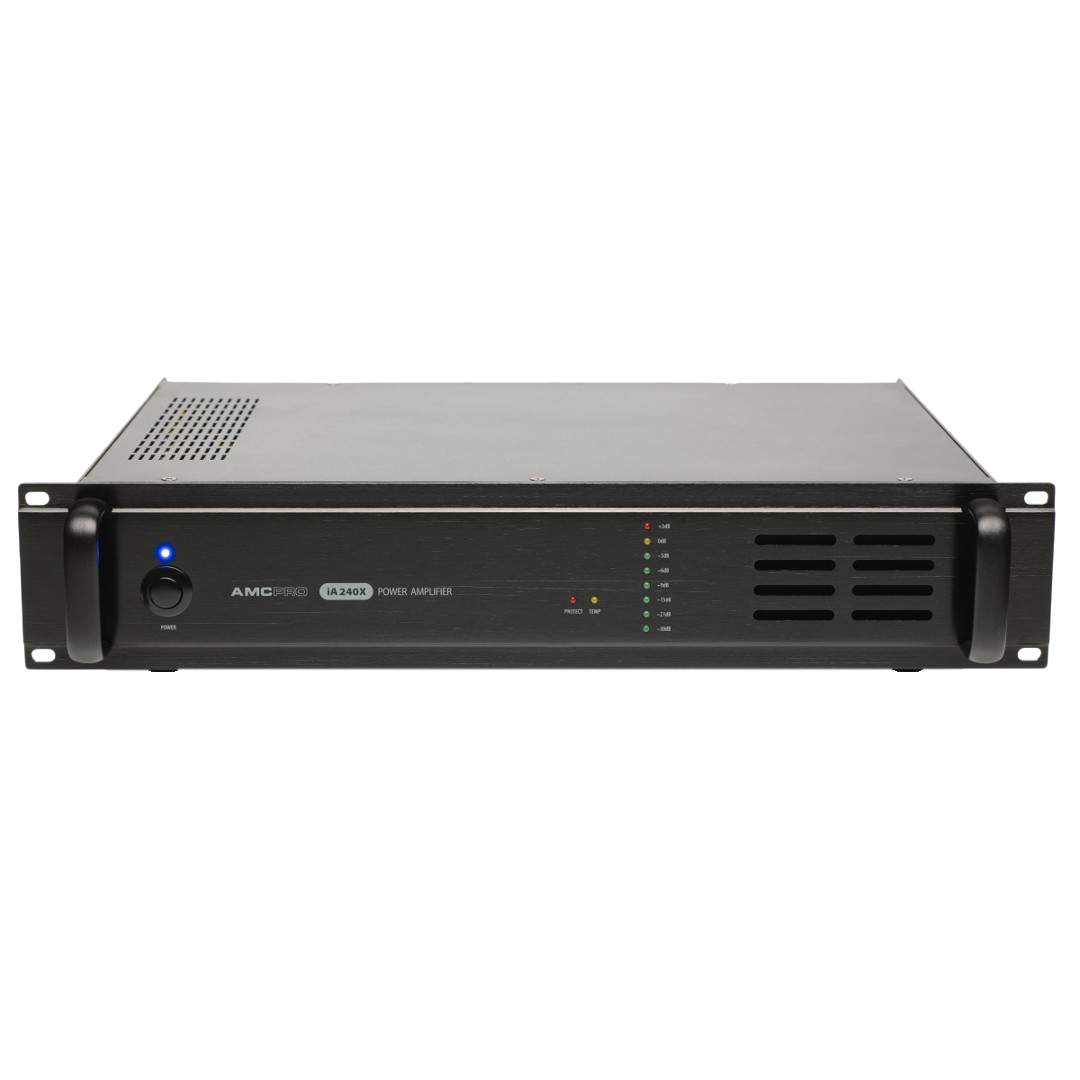 AMC iA240X jednokanalno audio pojačalo 240W za 100V, 70V i 4Ω sisteme