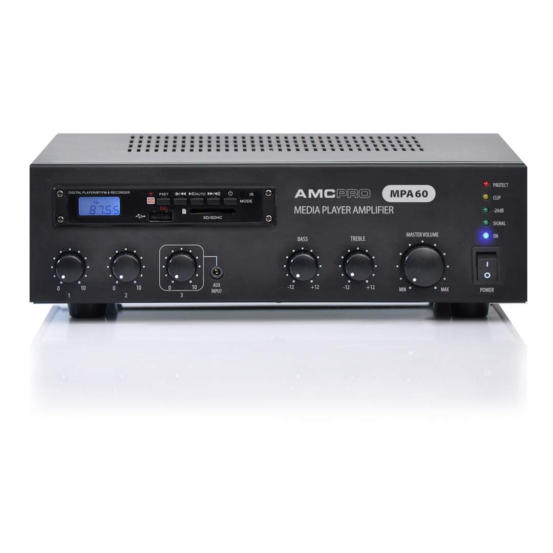 AMC MPA 60 Class-D pojačalo 60W sa USB, SD, FM radiom i Bluetooth playerom