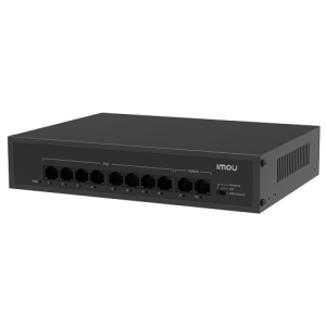 IMOU SF110P PoE switch 8-portni sa 2 uplink-a, 65W